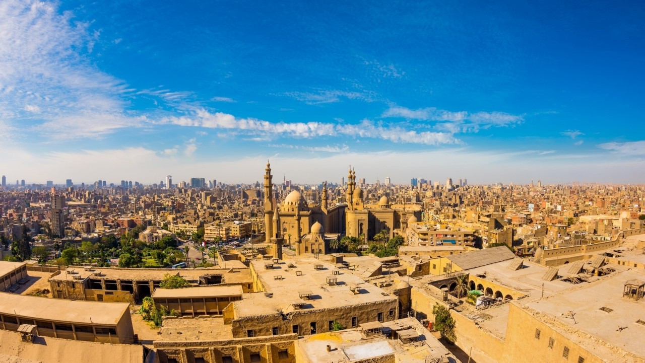 Panoramic view from the citadel of Cairo, Egypt