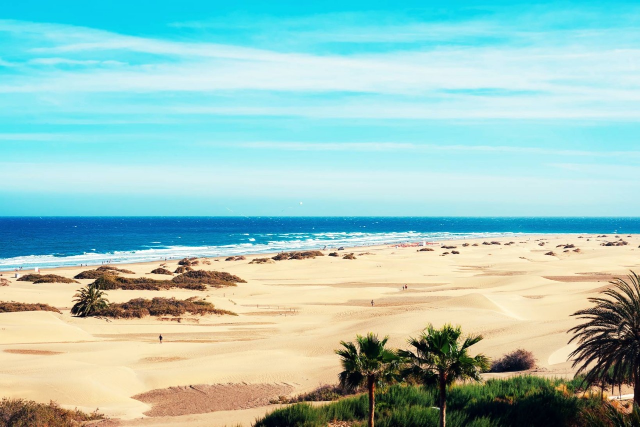 Maspalomas is one of the most beautiful spots in Spain for beach lovers
