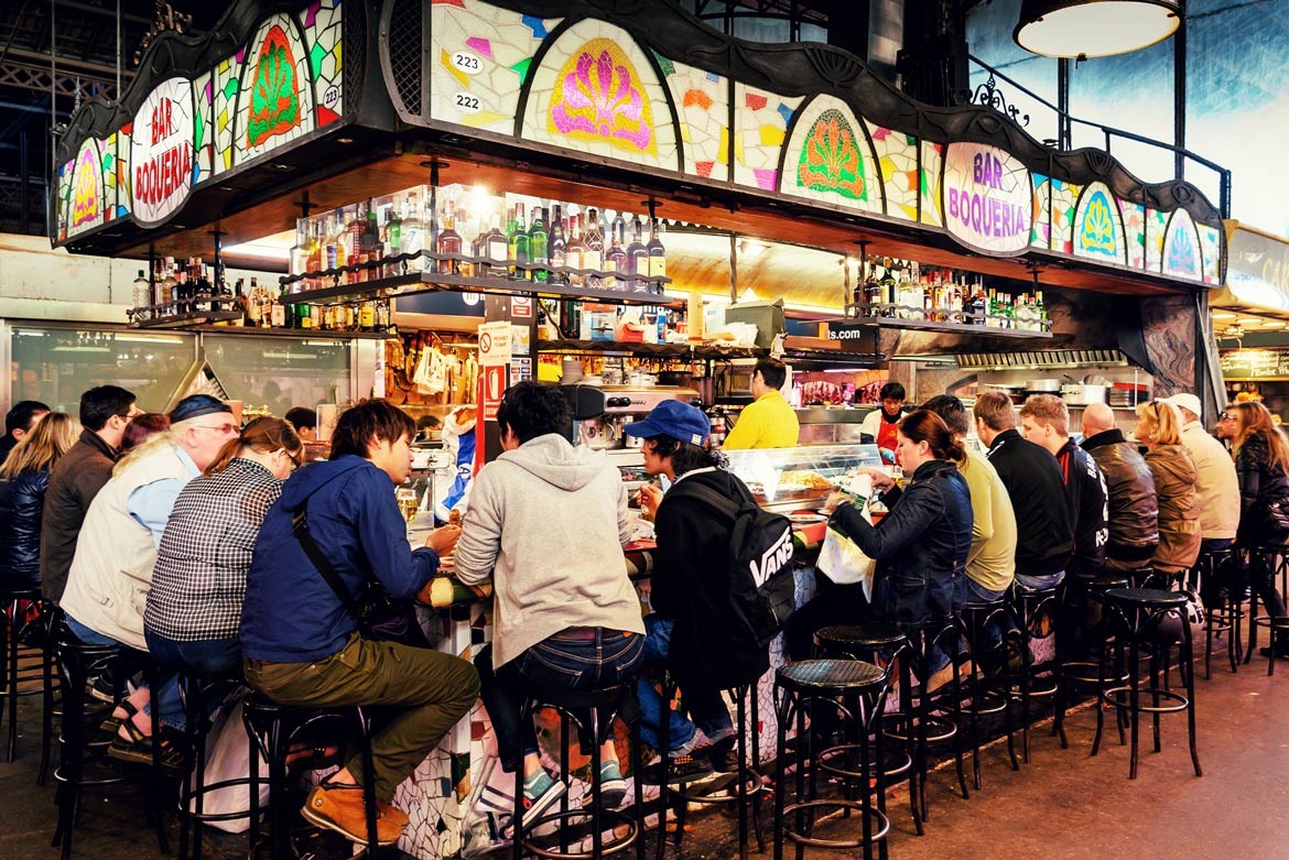 Mercado de La Boquería en Barcelona