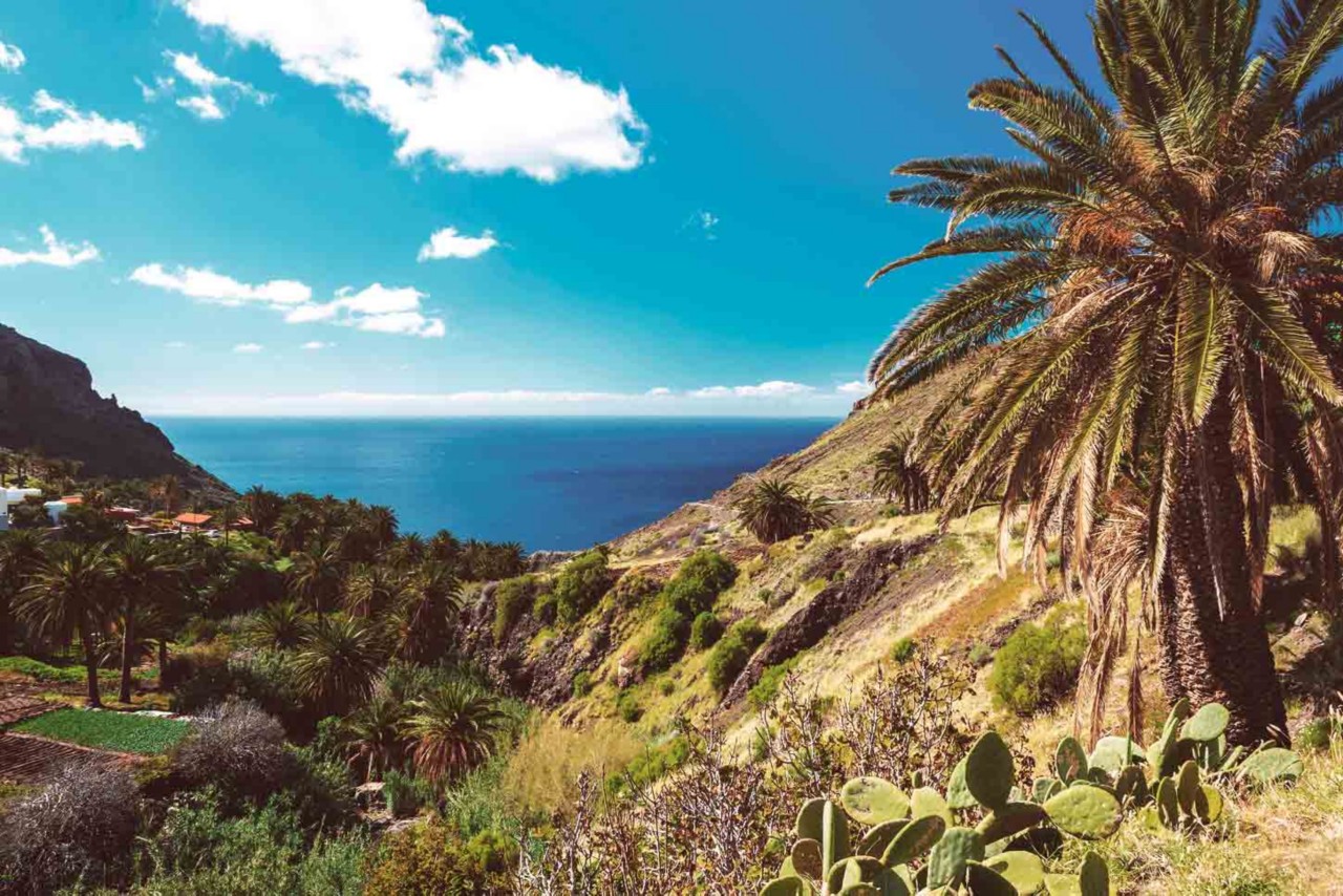 La Gomera is the land of lush rainforest, tropical fruit and dramatic scenery