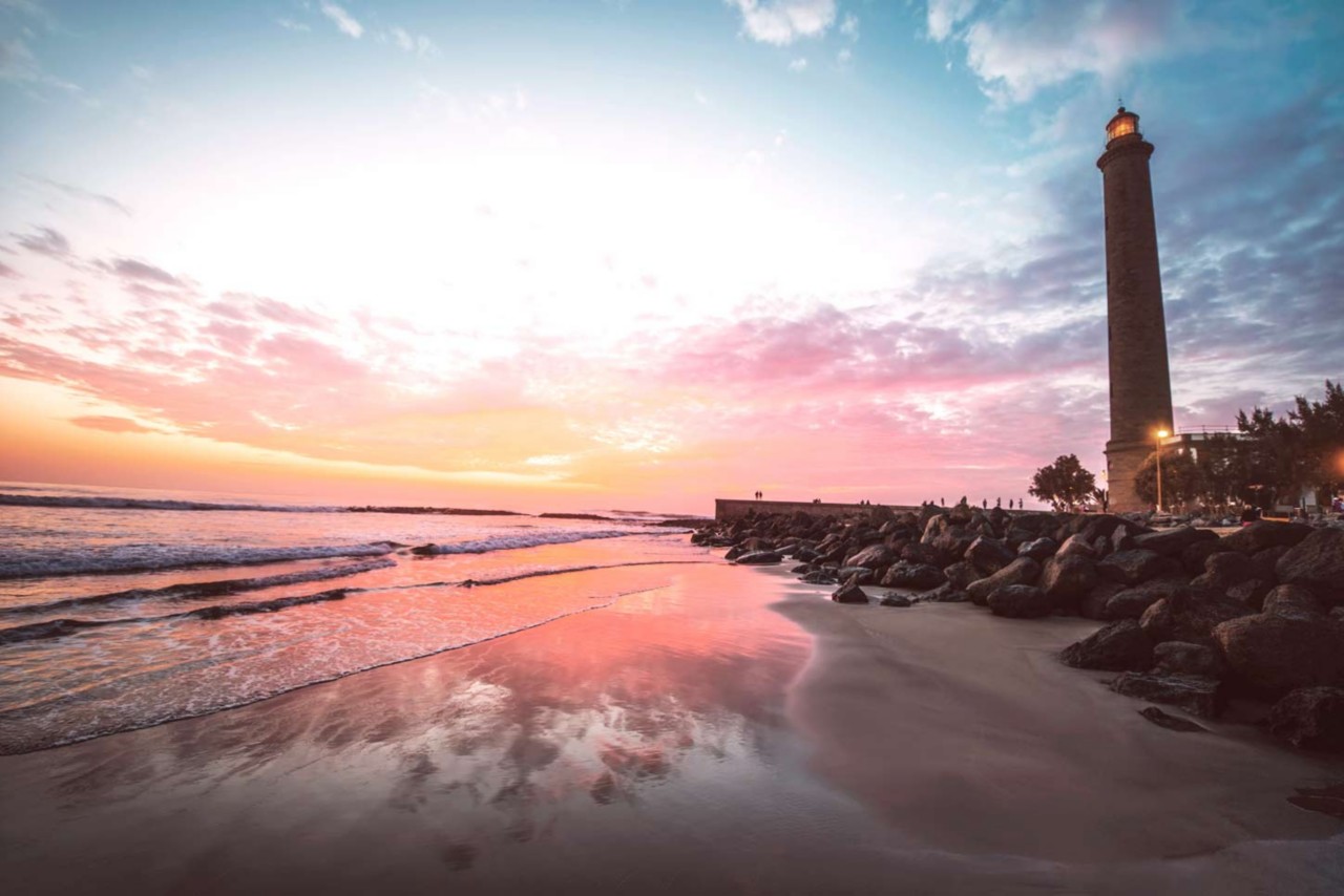 The Maspalomas lighthouse is a must-see when visiting Gran Canaria