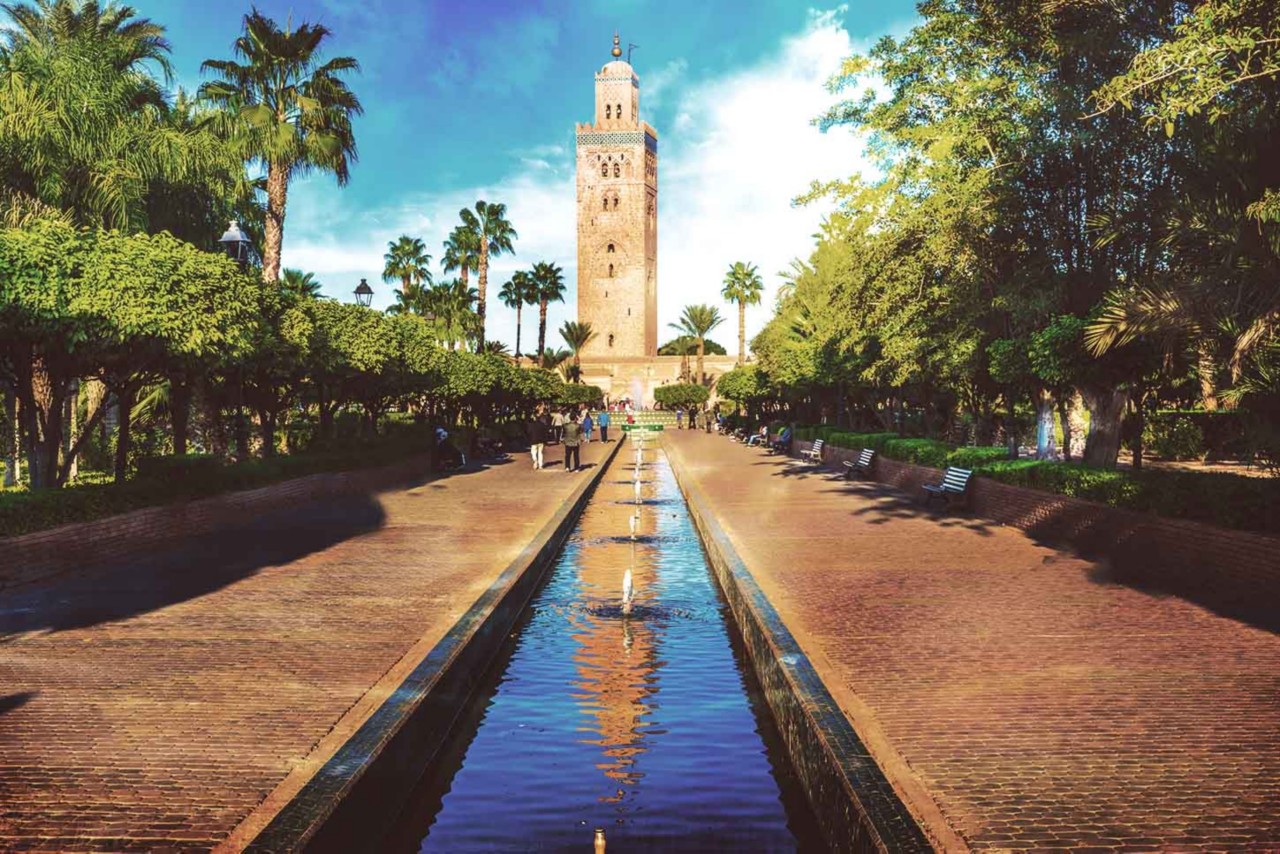 Partez en voyage! Marrakech vous détendra. Les jardins à Marrakech sont si beaux