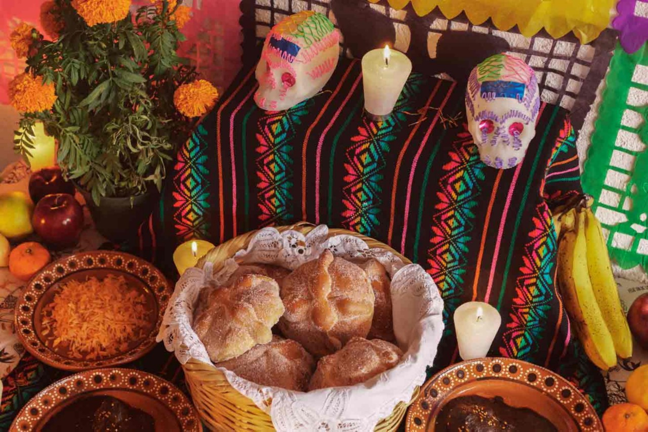 Creating an altar is a key part of the day of the dead celebration in Mexico