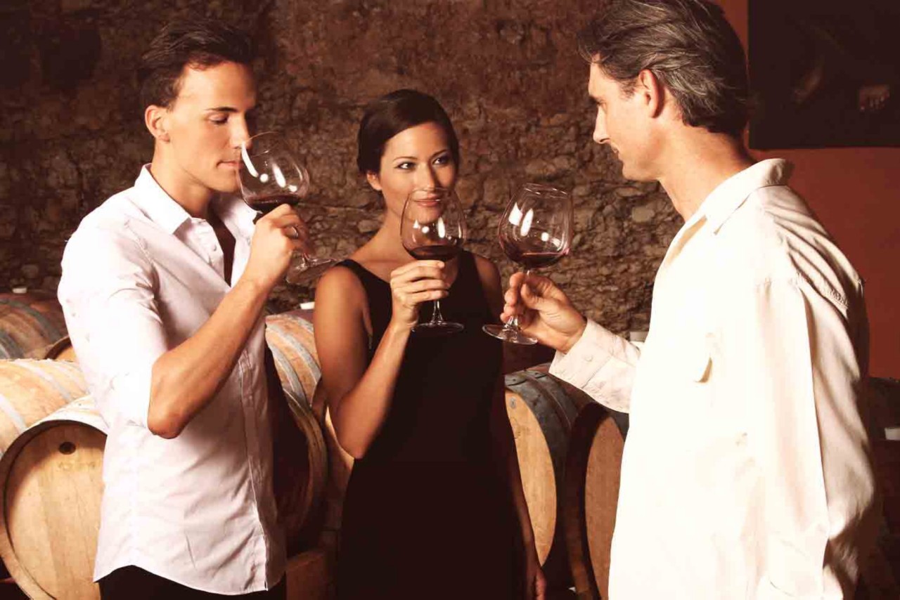 Weingüter in Spanien: Weinverkostung in der Kellerei