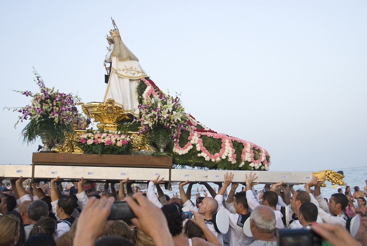 The celebration of the Virgen del Carmen is one of the best festivals in Andalusia