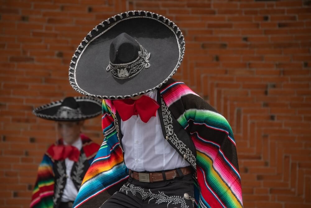 The Serape is key to traditional Mexican clothing for men but today it is not as popular