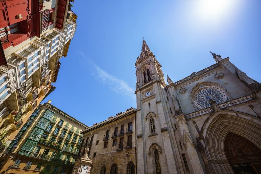 Kathedrale von Bilbao in den Siete Calles