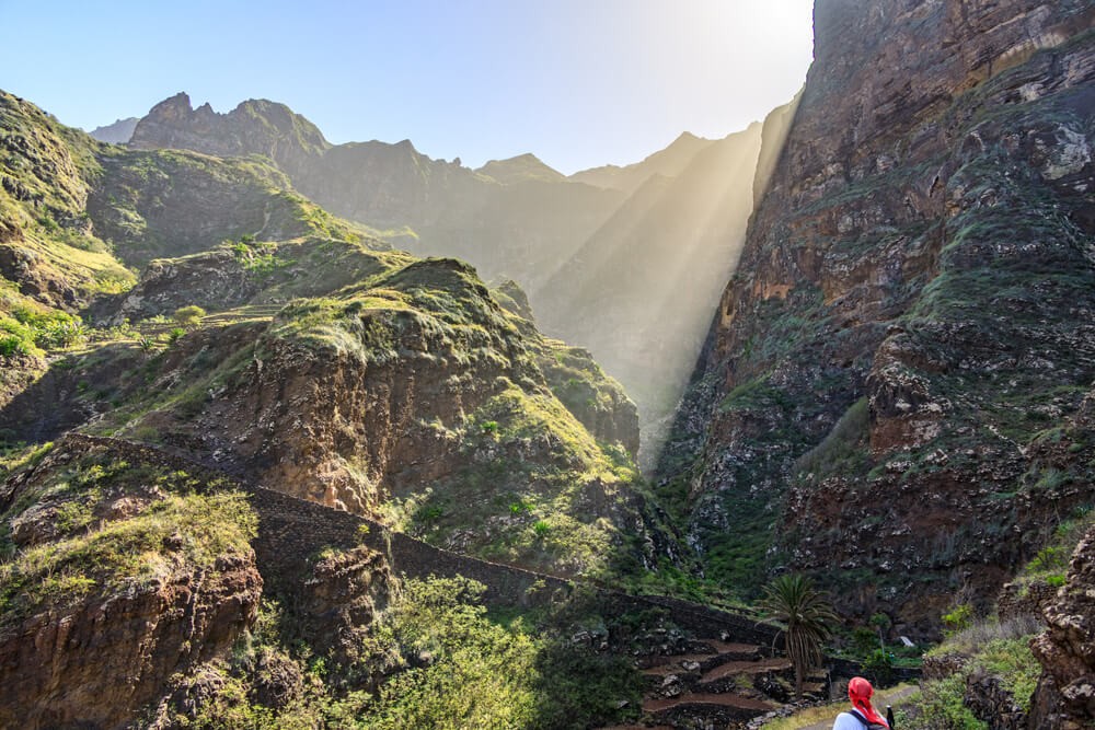 Kap Verde Wandern: Landschaft auf Santo Antão.
