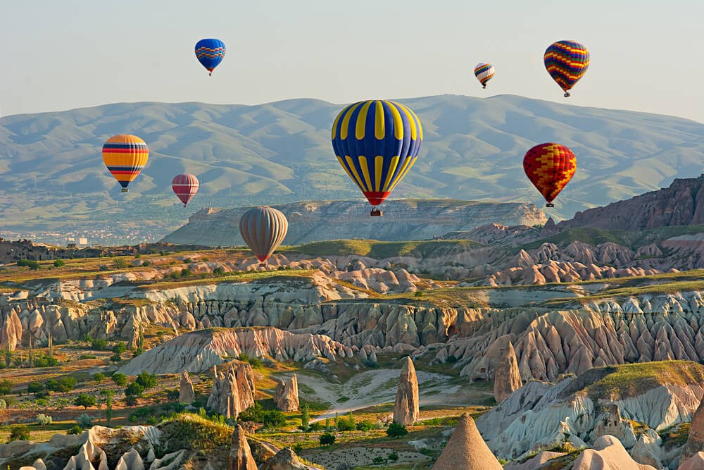 A hot air balloon ride across Cappadocia is becoming one of the top new wedding trends