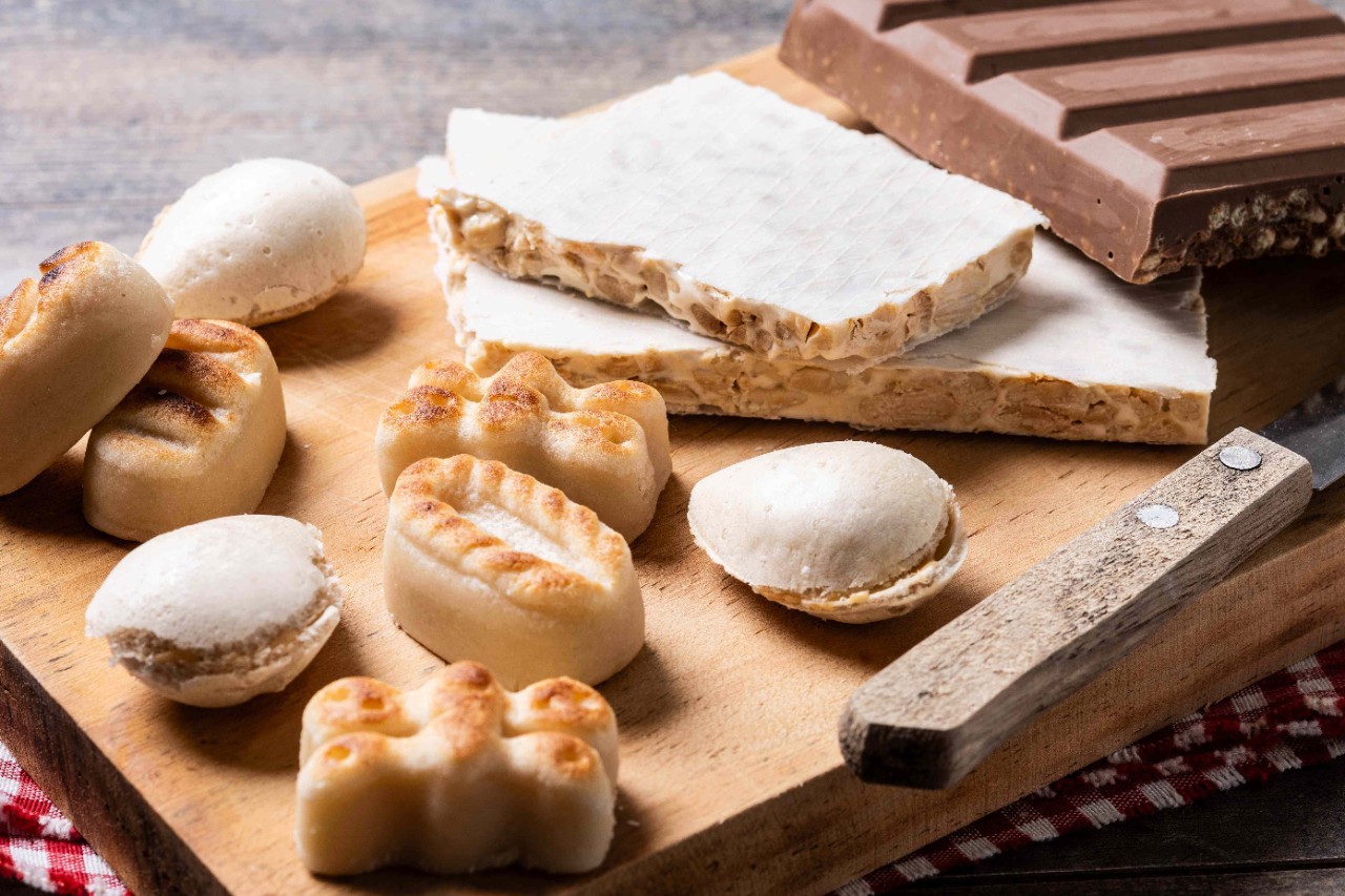 Spanish Christmas Sweets: A plate full of traditional Spanish 